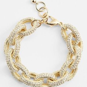 Nordstrom Pave Chunky Chain Link  bracelet